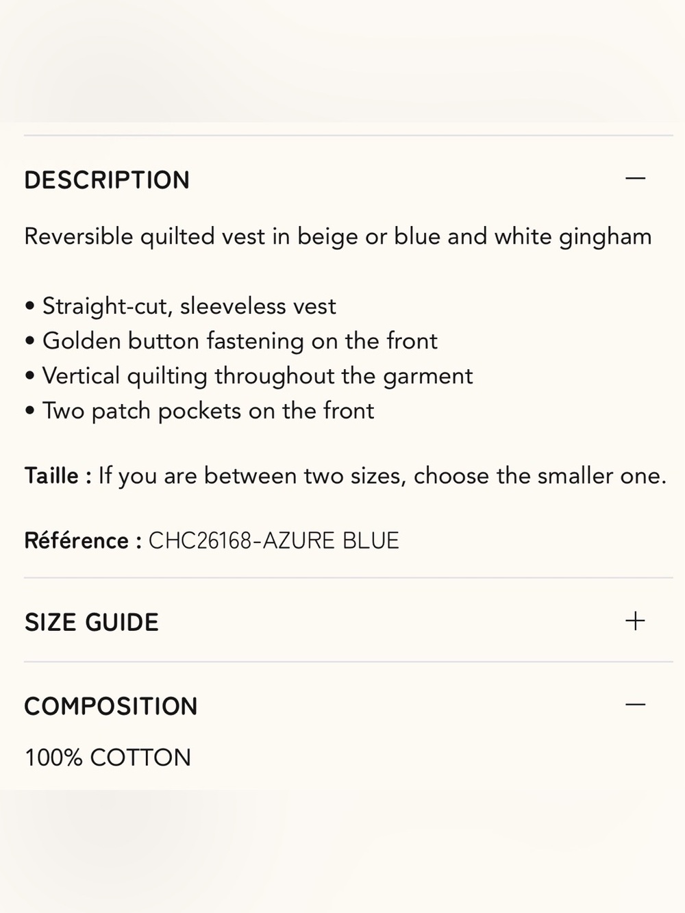 FRNCH 🇫🇷 REGALIA VEST AZURE BLUE - Picture 12 of 12